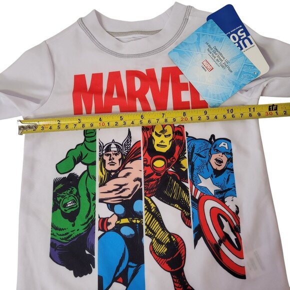 Marvel Avengers Boy Hulk Thor Iron Man Captain America Rash Guard T-Shirt 2T - Picture 8 of 9